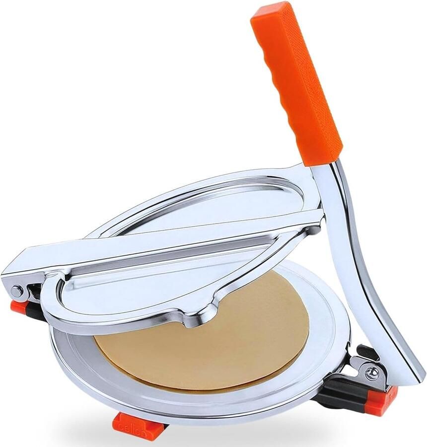 Puri Persmachine Roti Maker Keuken Gebruik Roestvrij Staal 10x10x10 mm Zilver