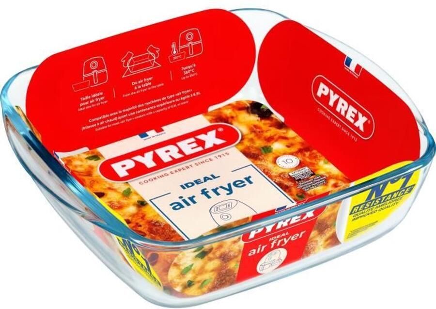 Pyrex Airfryer Ovenschaal 25x22x7 cm Vierkant - Foto 2