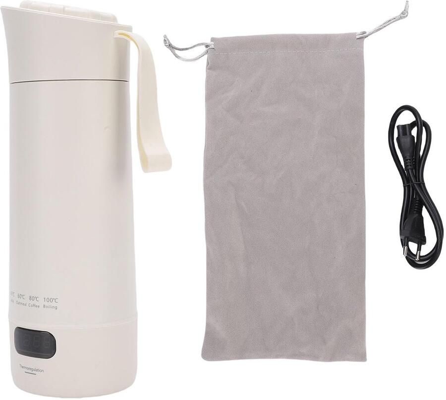 Qcwwy Draagbare Elektrische Waterkoker 400ml Snelle Verhitting 300W Ideaal voor Reis en Kamperen