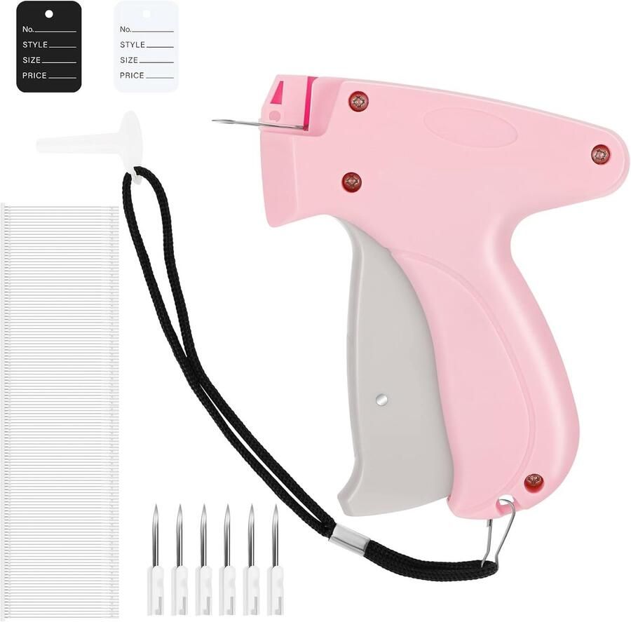 Quick Clothing Etiketteerpistool fixer voor kleding etiketten pistool nietpistool etiketteermachine met 5 reservefilers 1000 hechtdraden 200 vellen etiketten
