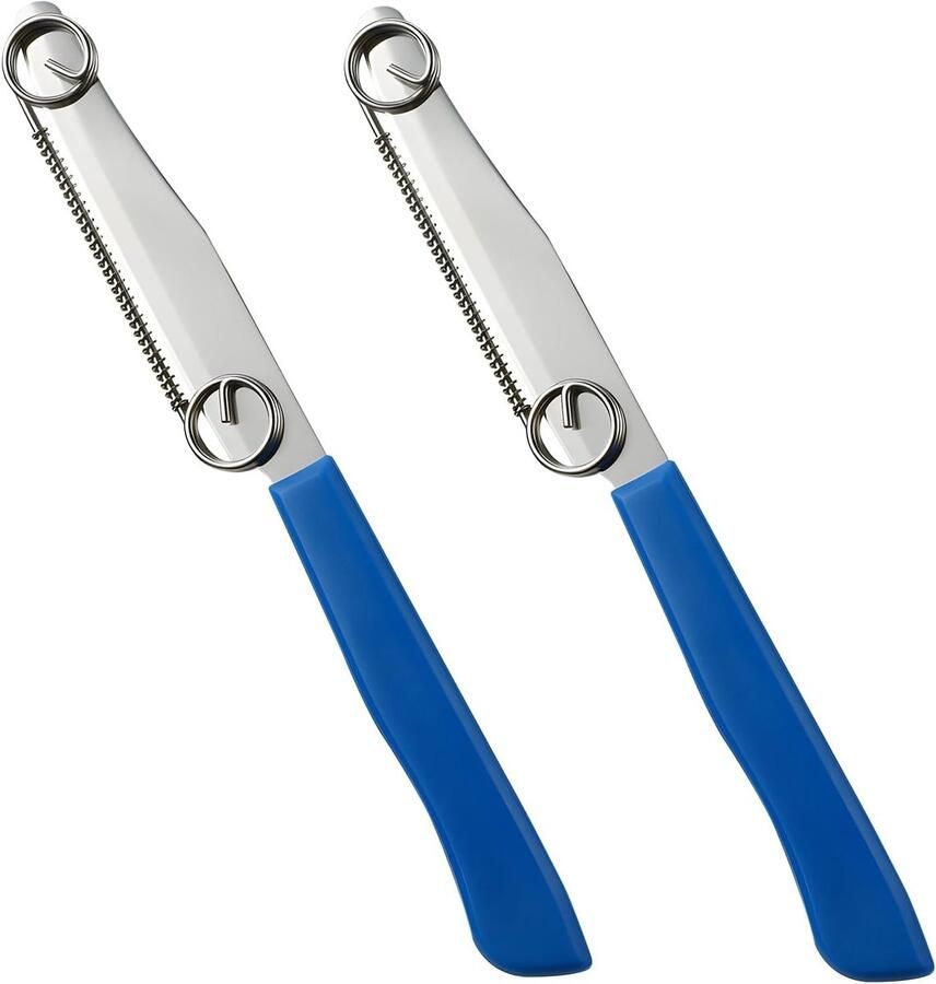 Quick Slicing Mes Blauw Multifunctioneel 3-in-1 Groentemes met Verstelbare Veer Voor Koken en Keukenliefhebbers