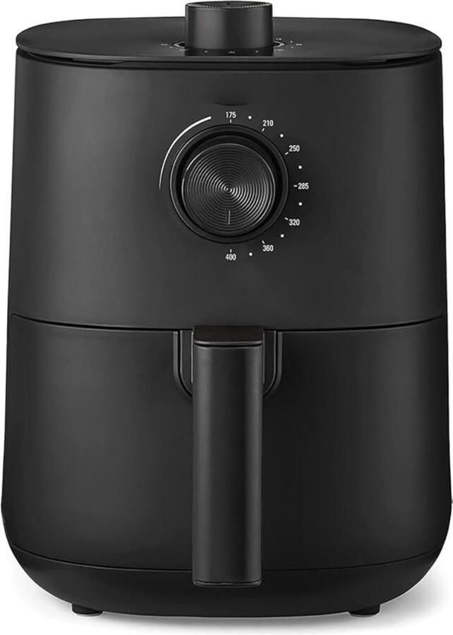Quvo Mini Airfryer Heteluchtfriteuse Anti-Aanbaklaag Zwart 23cm x 29cm x 30cm