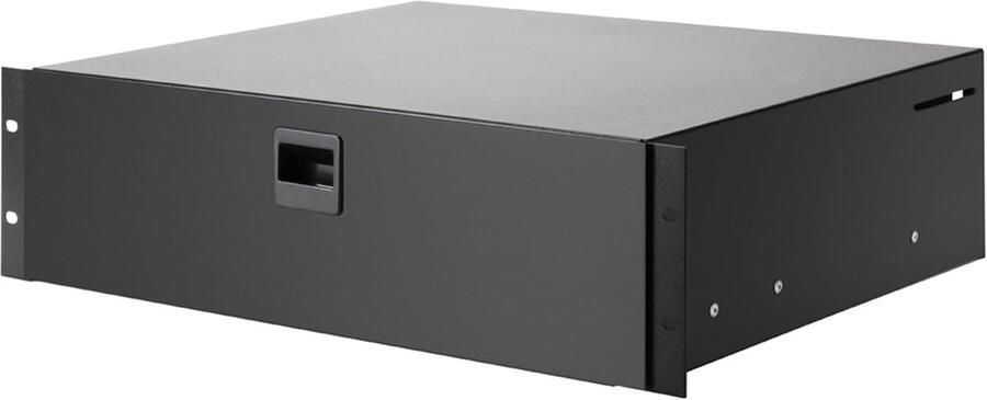 Racklade 3HE Opberglade Apparatuur Opslag 2 3 Uitschuifbaar 19 Inch Zwart