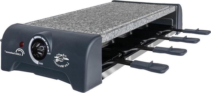Raclette Gril Bake & Grill Gezellig Tafelen Natuurstenen Plaat 8 Personen Paprika