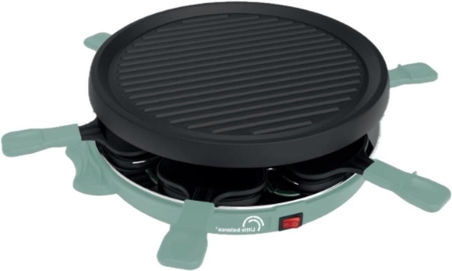 Raclette Grill Elektrisch Grillen Gezellig Eten PFAS-vrije Anti-aanbaklaag Ø 30 cm Boom