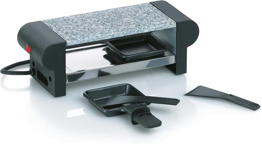 Raclette-grill met natuurstenen plaat voor 2 personen 350W