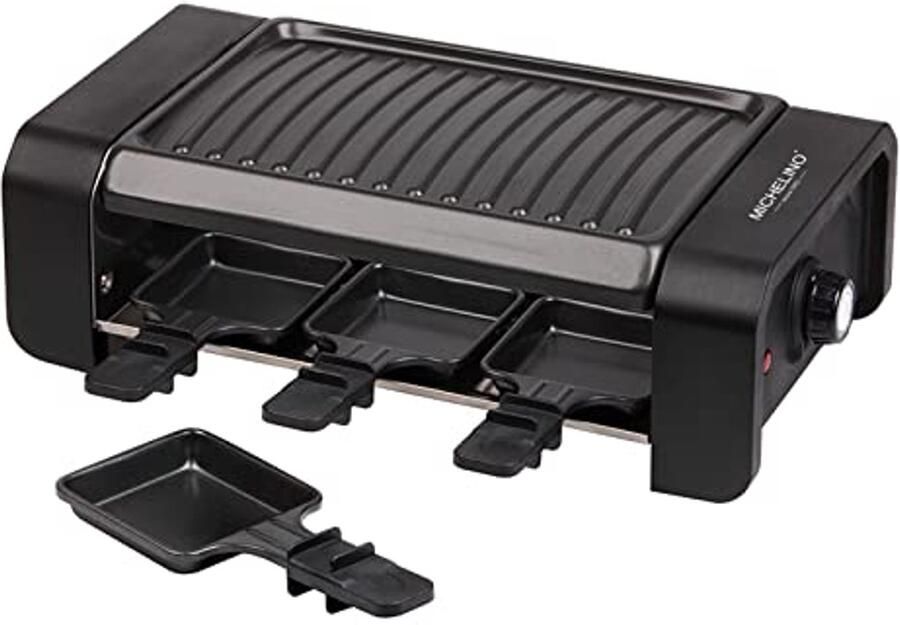 Raclette Grill voor 6 Personen 900 Watt Met Antiaanbakpannen