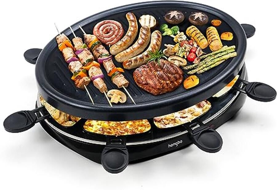 Raclette Grill voor 8 Personen – Perfect voor Gezellige Diners