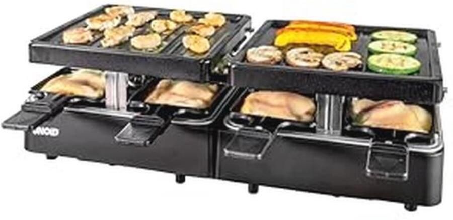 Raclette Grill voor 8 Personen Uittrekbaar en Flexibel 1300W