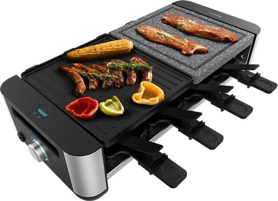 Raclette Inox Cheese&Grill 16000 Inox MixGrill Cecotec