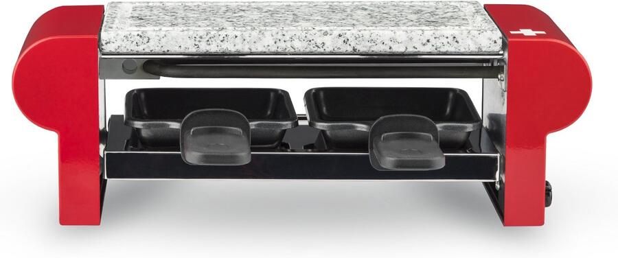 Raclette Machine Duo Multifunctioneel 2 Personen Professioneel met Granieten Grill Steen Fondue Keuken Anti-aanbak Pannetjes Afneembare Bakplaat 350W