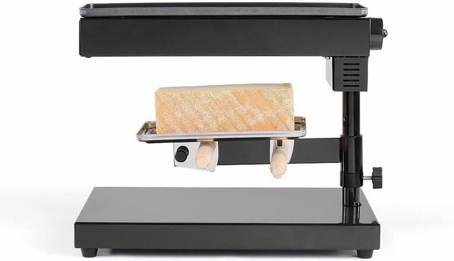 Raclette Machine Kaas Smelten Gezellige Avonden Verstelbare Kaashouder 6-8 Personen Zwart