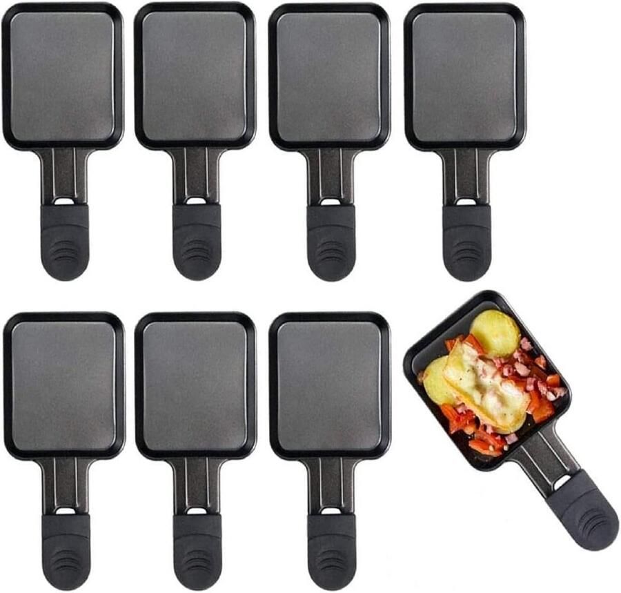 Raclette Pan voor 4 Personen Kleurrijke Raclette Grill Set