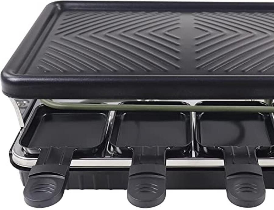 Raclette Pan voor 4 Personen Kleurrijke Raclette Grill Set