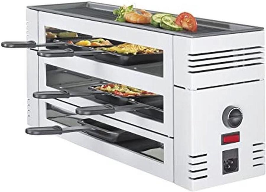 Raclette Pannetjes Set voor Pizza 2 Stuks Roestvrij Staal 15 8 x 18 4 x 24 2 cm