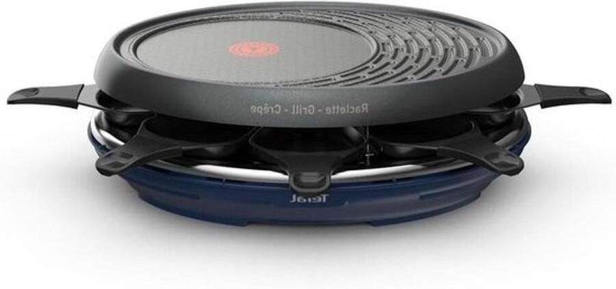 Raclette Set Gourmet Grill Gezellig Tafelen Antiaanbaklaag 8 Personen Blauw