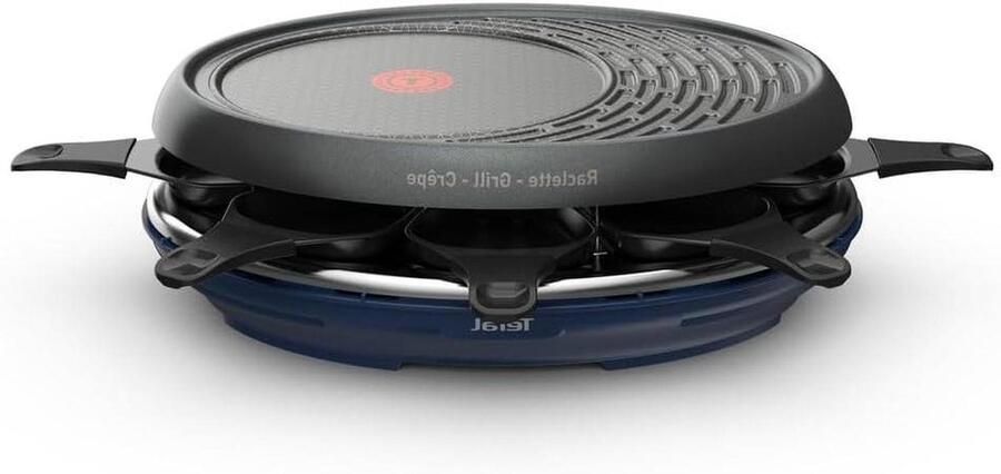 Raclette Set Gourmet Grill Gezellig Tafelen Antiaanbaklaag 8 Personen Blauw
