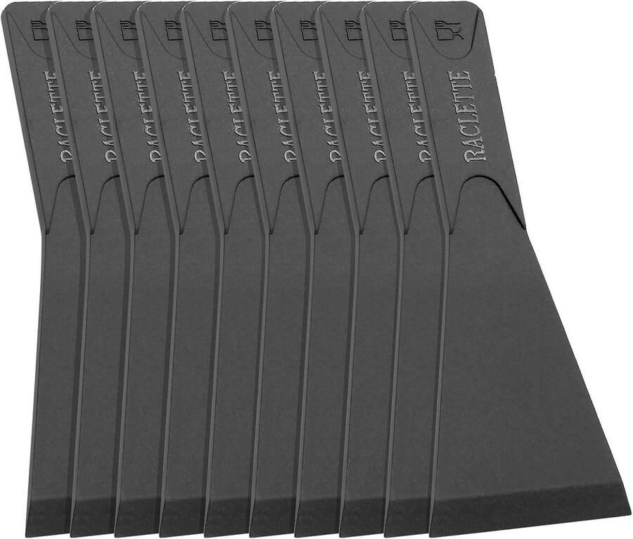 Raclette Spatel Set Keukengerei Nylon Kaas Grillen Hittebestendig Materiaal 135x5 cm Zwart