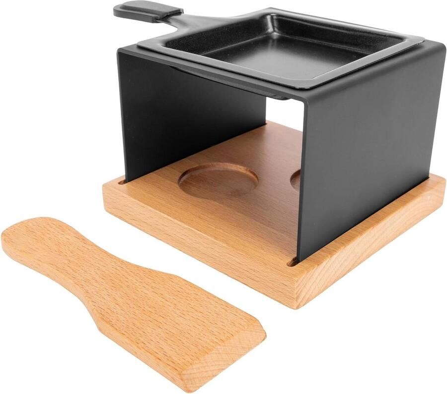 Racletteapparaat Mini Grill Gezellig Tafelen Voor 1 persoon 18 x 13 x 9.5 cm Zilver