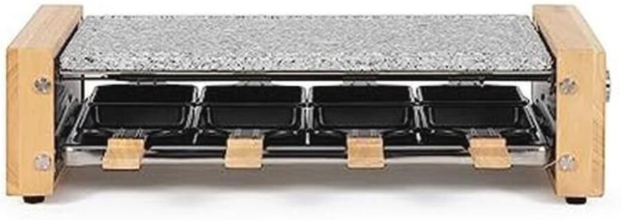 Racletteapparaat voor 8 Personen met Granietsteen en Houten Accesoires