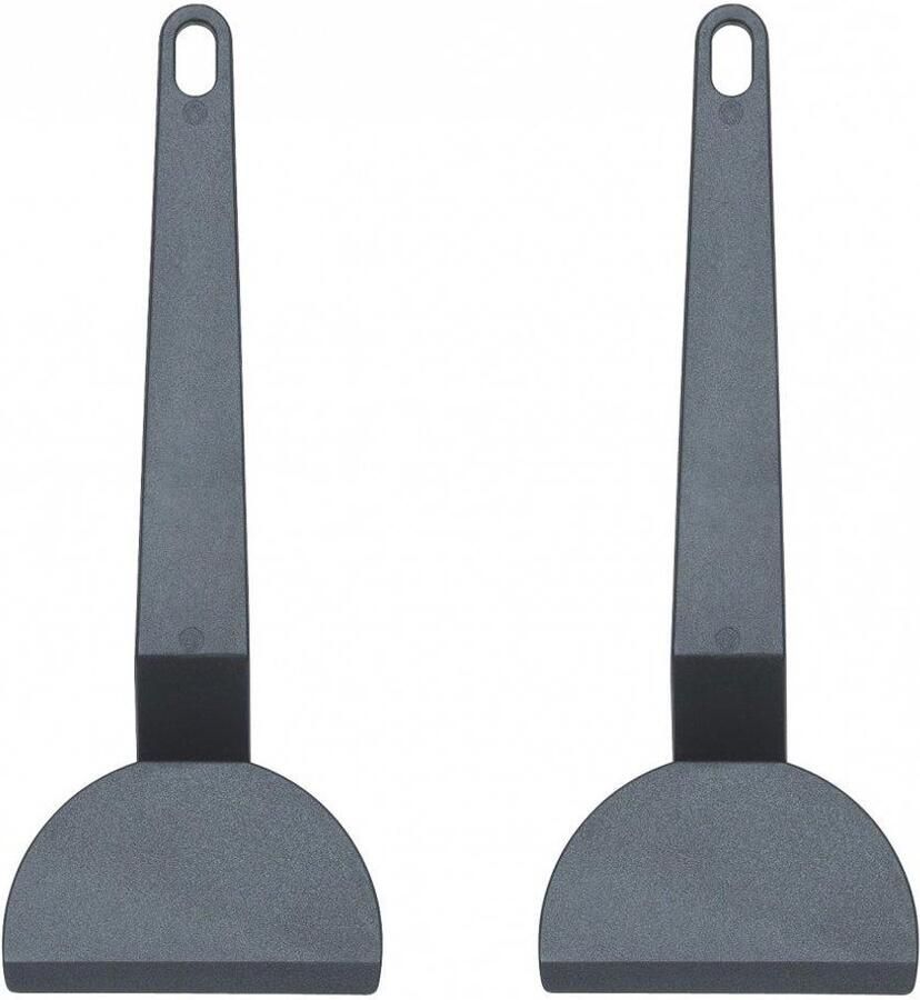 Racletteschraper Set Spatel Set Lekkere Snacks Hittebestendig Kunststof 20 cm Lengte Grijs