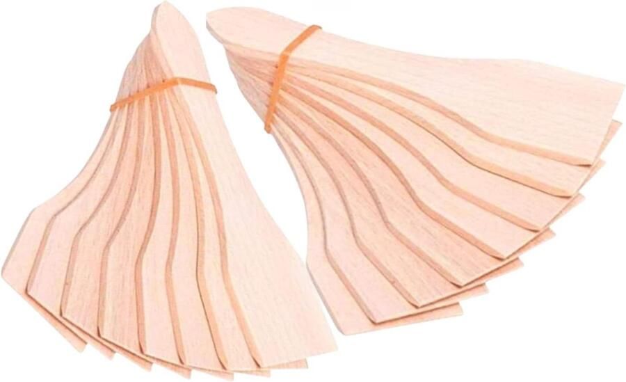 Racletteschrapers Hout Gourmet Pannetjes Kaas Schrapen Krasvrij Gebruik 2 Stuks 13 cm Houtkleur
