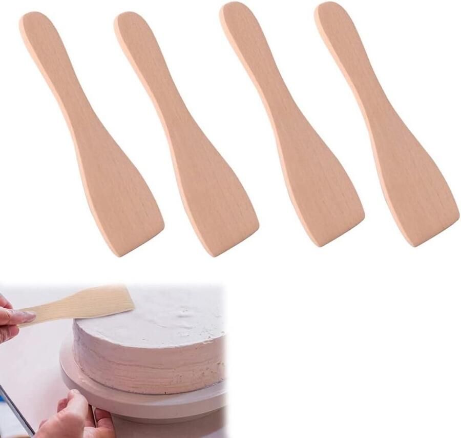 Racletteschuiver Hout Raclettespatel Gourmet Kaas Losmaken Plasticvrij Natuur 13 cm Houtkleur