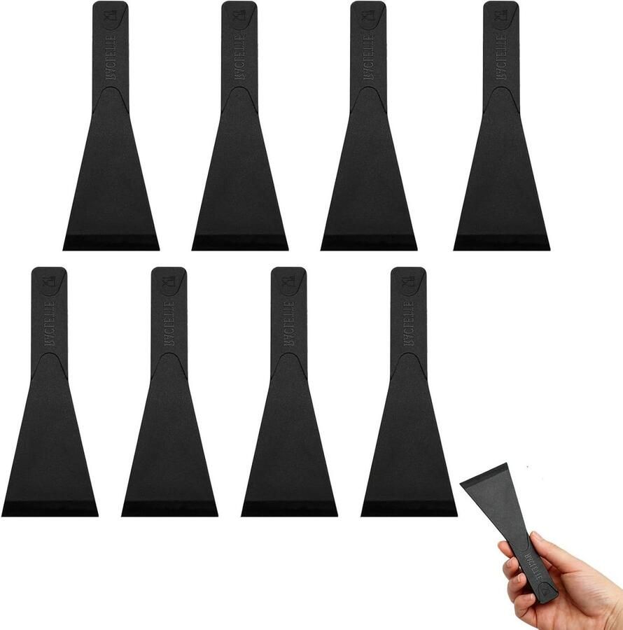 8 stuks raclettespatels robuuste raclettespatel racletteschuiver anti-aanbak raclette-schuiver voor kaas racletteschraper kunststof raclettes spatel voor fondue en meer zwart