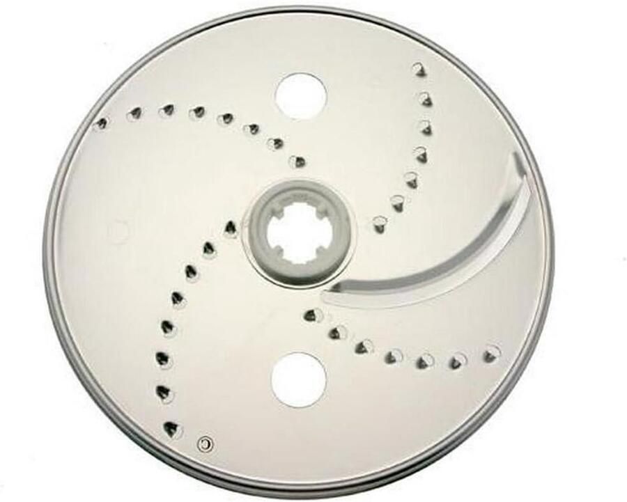 Rasp Disc Keukenmachine Accessoire Fijn Raspen Drievoudige Snijfunctie Standaard Maat Zilverkleurig