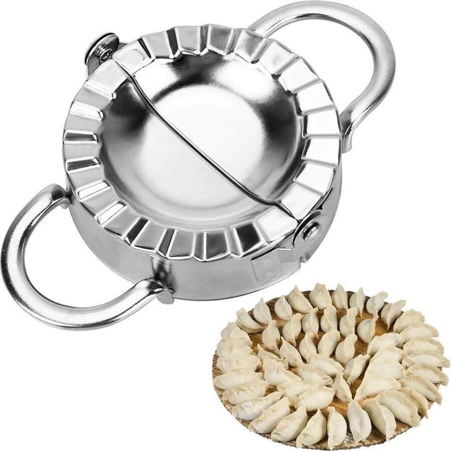 Ravioli Maker 2 in 1: Mal en Vorm + Deeg Uitsteker 10 cm Diameter