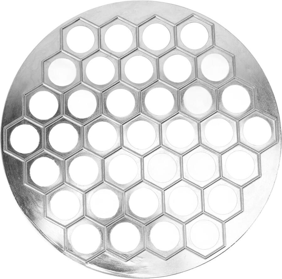 Ravioli Maker Dumplings Mallen 37 Gaten Aluminiumlegering Pelmeni Maker Pelmeni Vlees Dumplings Mallen voor Thuis Restaurant (Zilver)