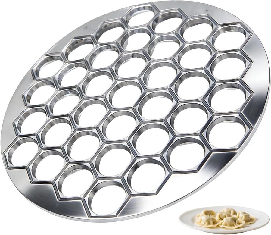 Ravioli Mold 37 gaten Pelmeni maker Pelmeni vorm hoogwaardige aluminiumlegering manti vorm dumpling maker ideaal voor ravioli knoedels cake wantans en potstickers