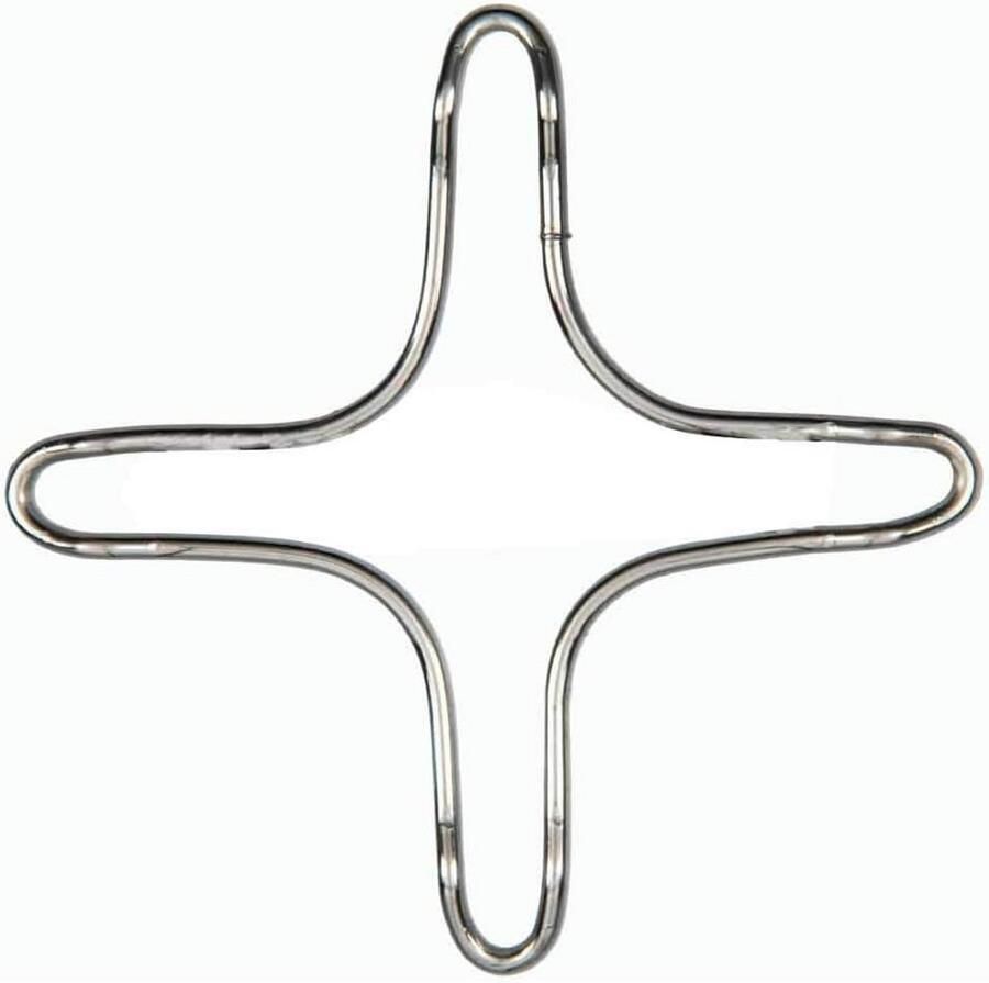 Recamania Grillrooster kookplaat standaard verchroomd diameter 160 mm