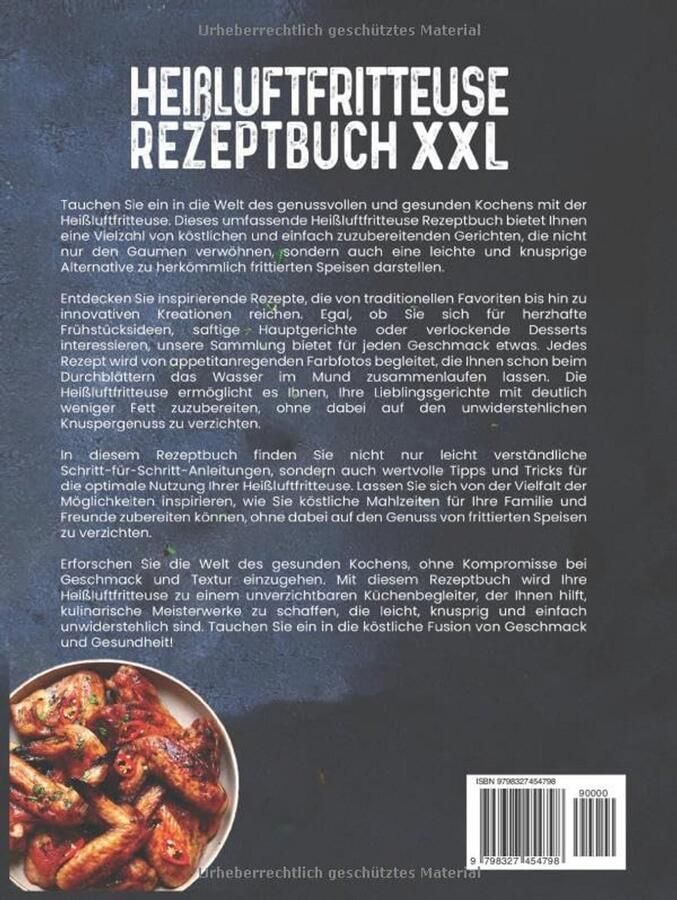 Receptenboek voor Heißluftfritteuse XXL: Gezonde en Gemakkelijke Gerechten