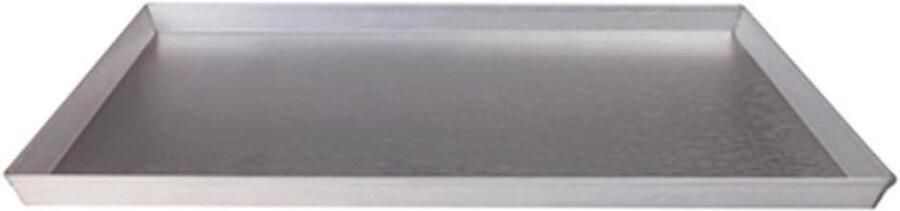 Rechthoekige Aluminium Bakplaat 40 x 30 cm Zilver Zwart