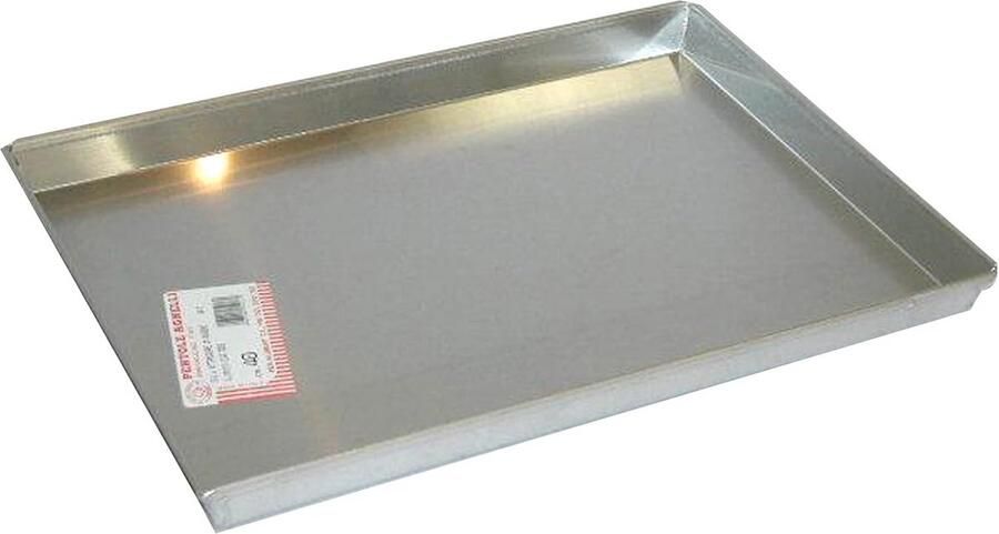 Rechthoekige Aluminium Bakplaat met Rand 60 x 40 cm Hoge Kwaliteit