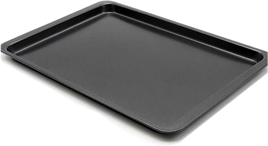 Rechthoekige bakpan Bakplaat ovenschaal Taart pizza bakken Antiaanbaklaag koolstofstaal 368 x 254 cm Zwart