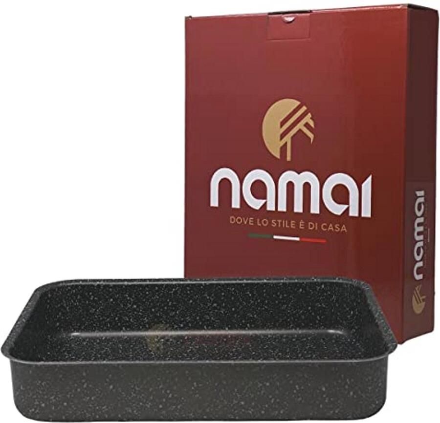 Rechthoekige bakplaat 25 cm x 35 cm met antiaanbaklaag Vaatwasmachinebestendig en perfect voor lasagne