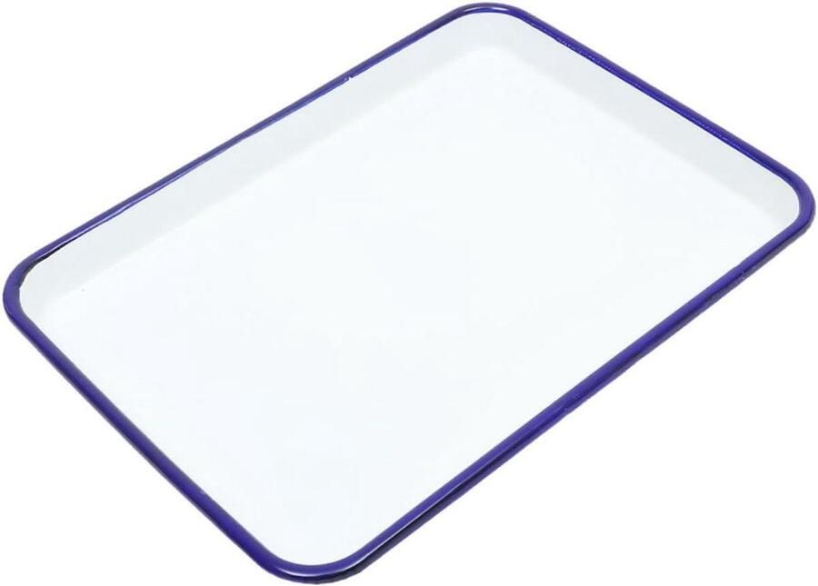 Rechthoekige Bakplaat Braadslede Ovenschaal Bakken en Braden Anti-aanbak Emaille 31.6 x 26.5 cm Zoals getoond