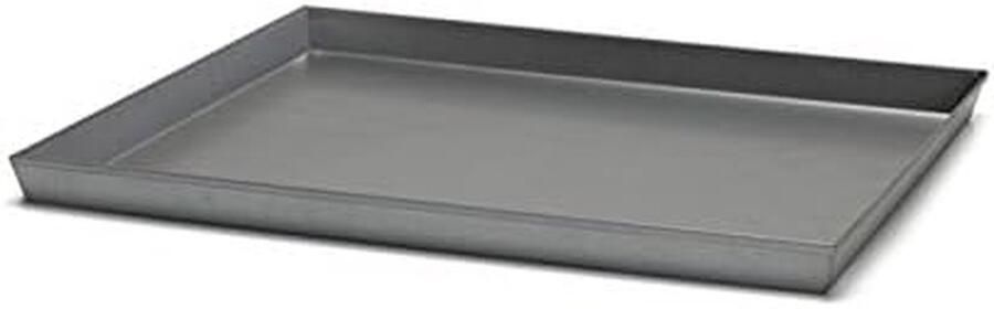 Rechthoekige Bakplaat Ovenplaat Aluminium Koekjes Bakken Offset Hoeken 50 x 35 cm Grijs
