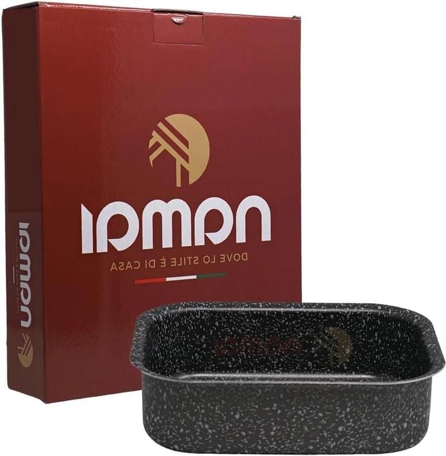 Rechthoekige Bakplaat Ovenplaat Lasagnevorm Bakken en Braden Antiaanbaklaag 18 cm x 25 cm Grijs