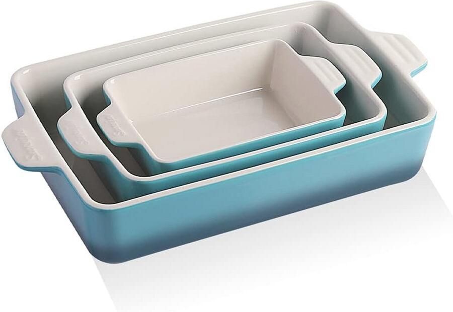 Rechthoekige Bakplaat Set voor Oven en Keuken 30 x 20 x 7 cm