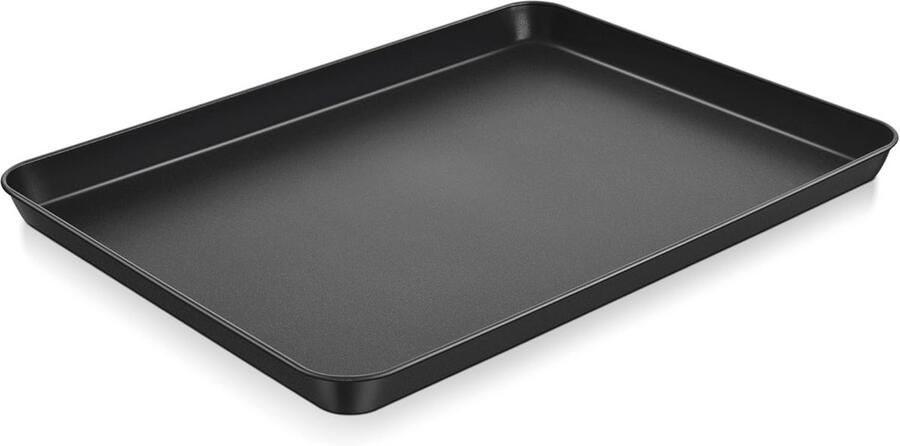 Rechthoekige Bakplaat van Koolstofstaal met Antiaanbaklaag 40 5 x 30 5 cm Vetpan voor Bakken en Koken
