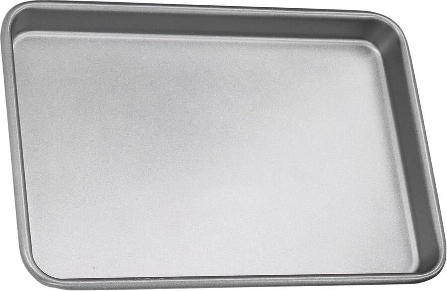 Rechthoekige Bakplaat van RVS 35 x 25 x 2.5 cm Geschikt voor Taarten Cookies en Casseroles Vaatwasserbestendig en Hoogglans Gepolijst