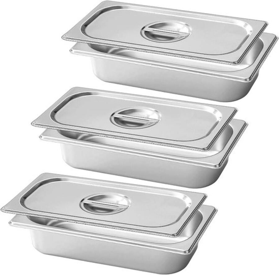 Rechthoekige Bakplaten van Roestvrij Staal 32.5 x 17.5 x 6.5 cm Ideaal voor Taarten Vlees en Groenten
