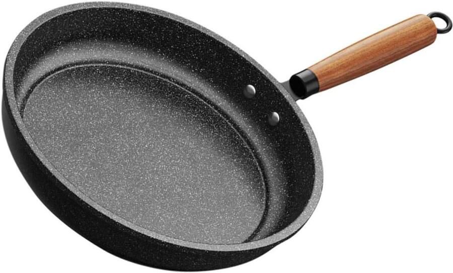 Rechthoekige Koekenpan Omeletpan Mini-pannenkoekenpan Ontbijt Bakken Antiaanbaklaag 42.5 cm Lengte Zwart