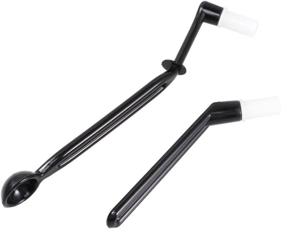 Reinigingsborstels Koffiemachine Set van 2 Espresso Reinigen Nylon Haren 22 cm Lengte Zwart
