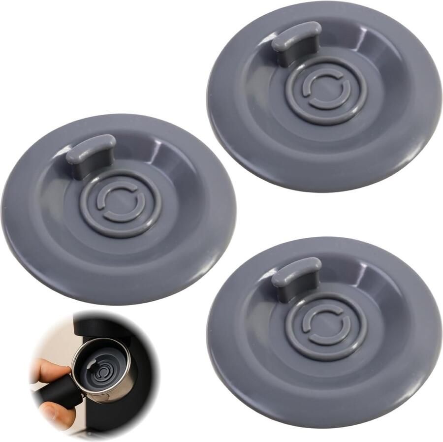 Reinigingsschijven voor Portafilter Machines 3 Stuks Silicone Accessoires voor Espresso en Koffiemachine Onderhoud Herbruikbare Schoonmaakdisc voor Grondige Reiniging en Onderhoud