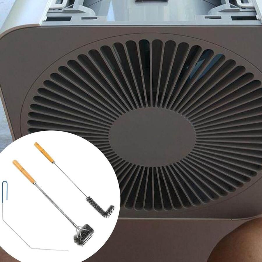 Reinigingsset Airfryer Friteuse Borstels Hygiënisch Houden Complete Reinigingsoplossing 3 Delige Set Meerkleurig
