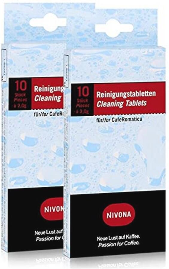 Reinigingstabletten voor koffiemachines 2 x 10 stuks à 2 g